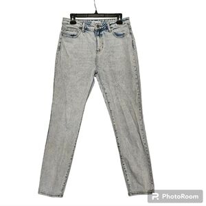 Cello Whitewash Denim Jeans Straight Leg 99% Cotton 1% Spandex Size 9/29